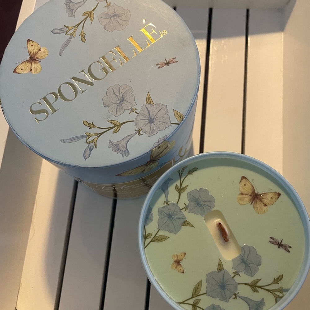 Spongelle Botanical Collection scented candle-Tobacco Flower, BEAND NEW NIB NWT